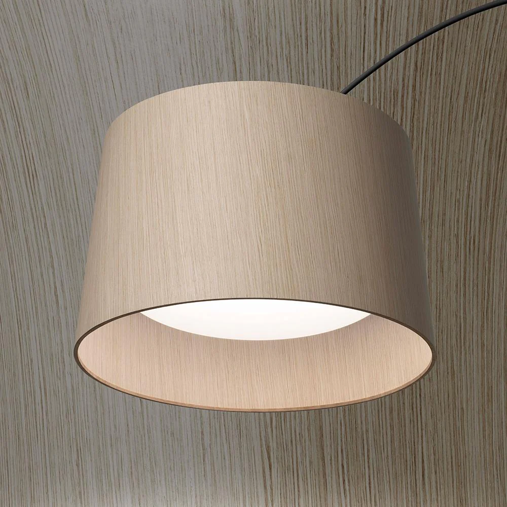 Twiggy floor light - wooden shade - Image 3