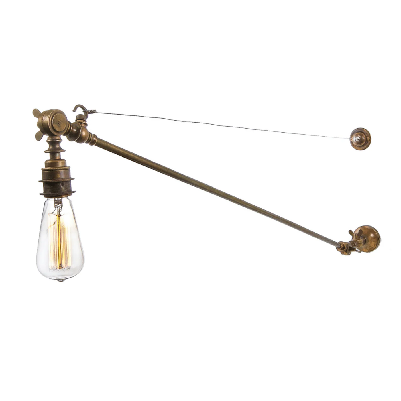 vintage adjustable wall light - Image 3