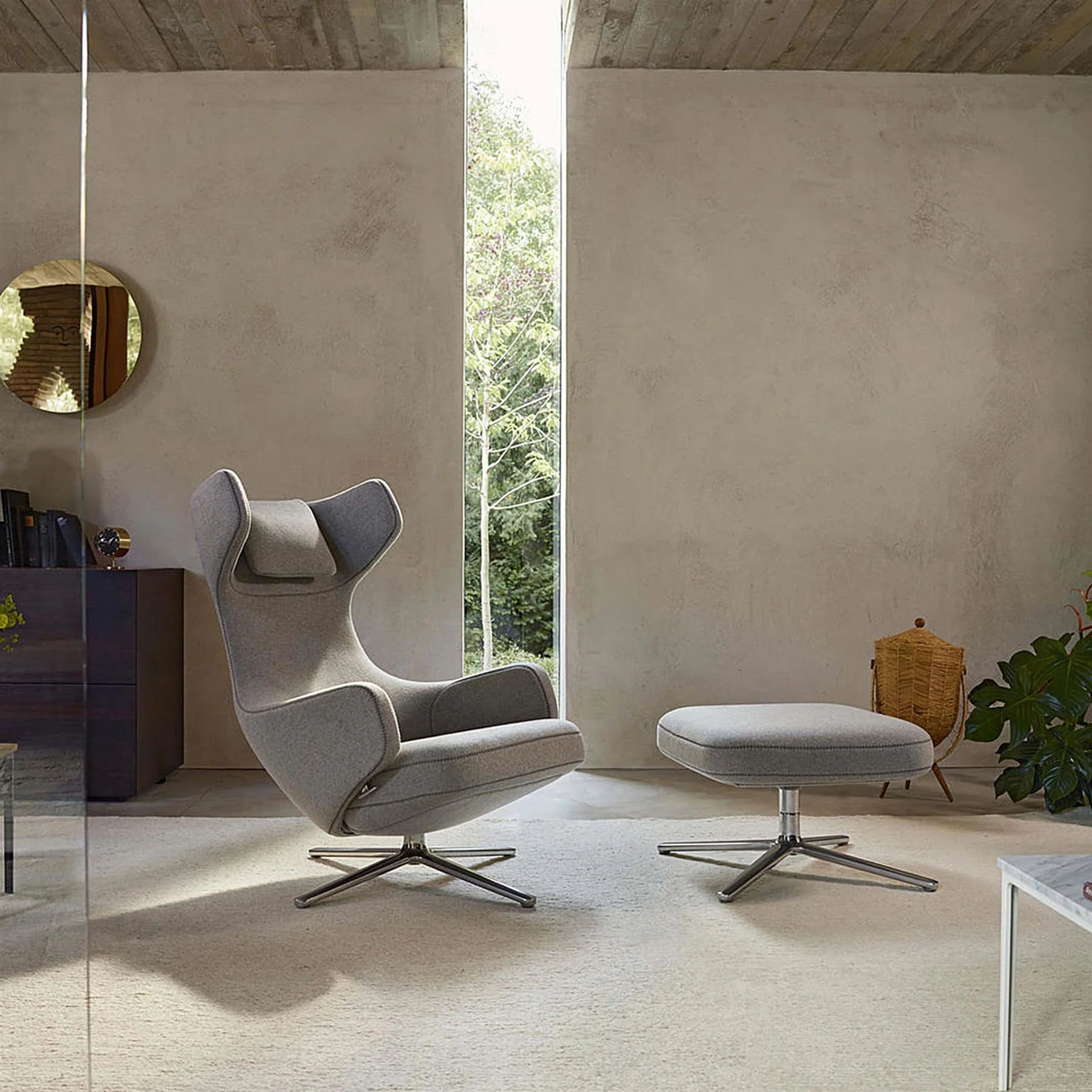 Vitra Grand Repos Lounge Chair with Ottoman - Image 3